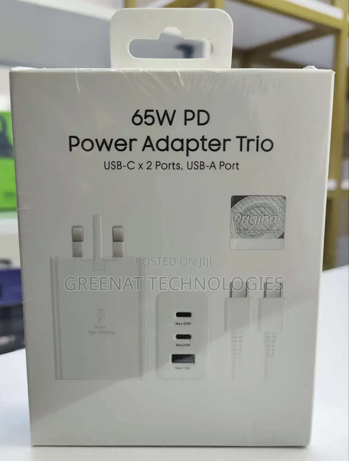 65pd Power Adapter Trio 3-in-1 Super Fast
