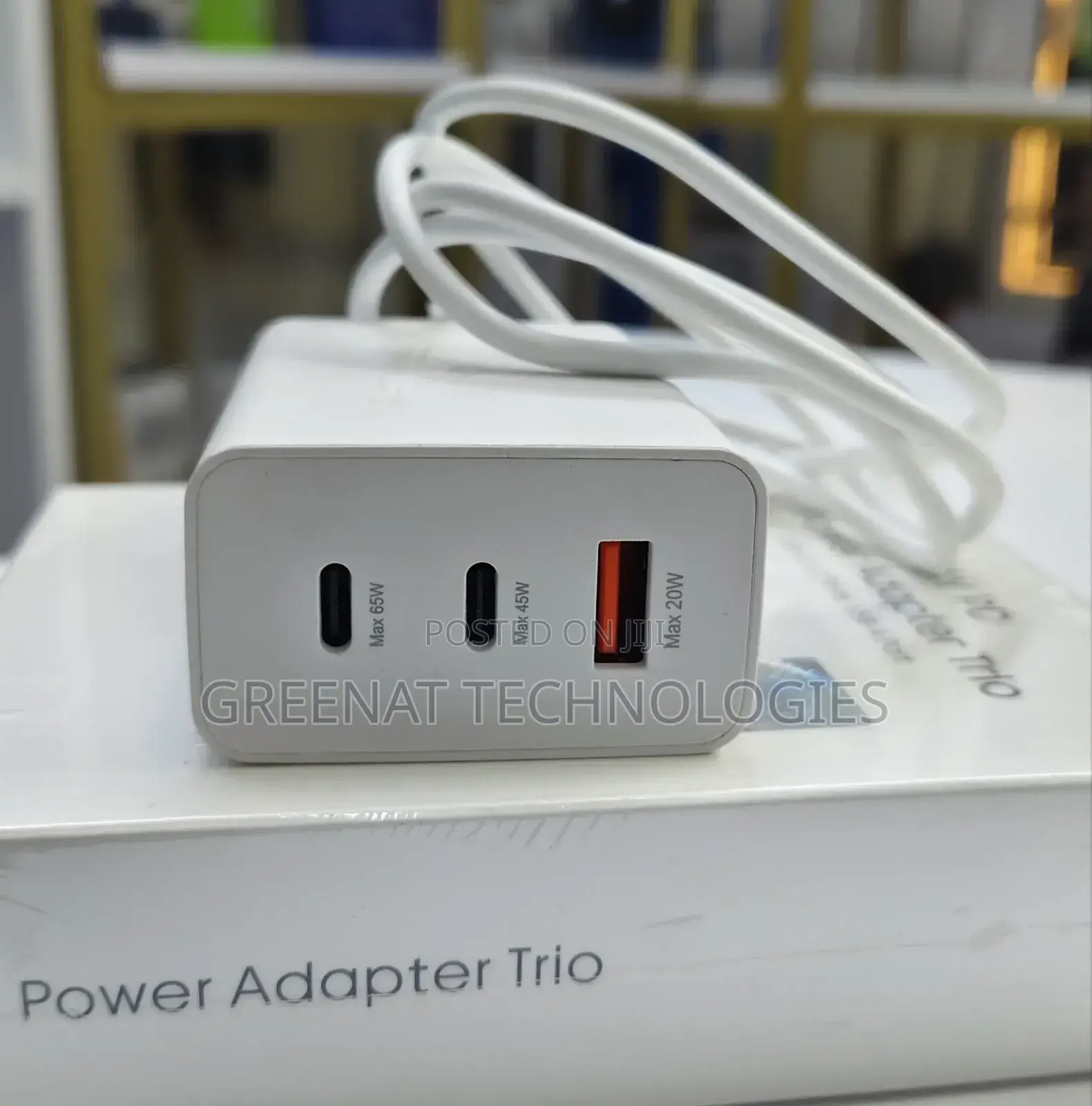 65pd Power Adapter Trio 3-in-1 Super Fast