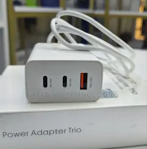 65pd Power Adapter Trio 3-in-1 Super Fast