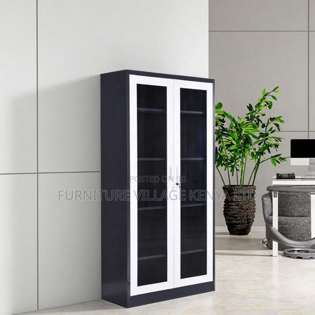 2-Door Modern Glass Office Cabinet. - thumbnail 9