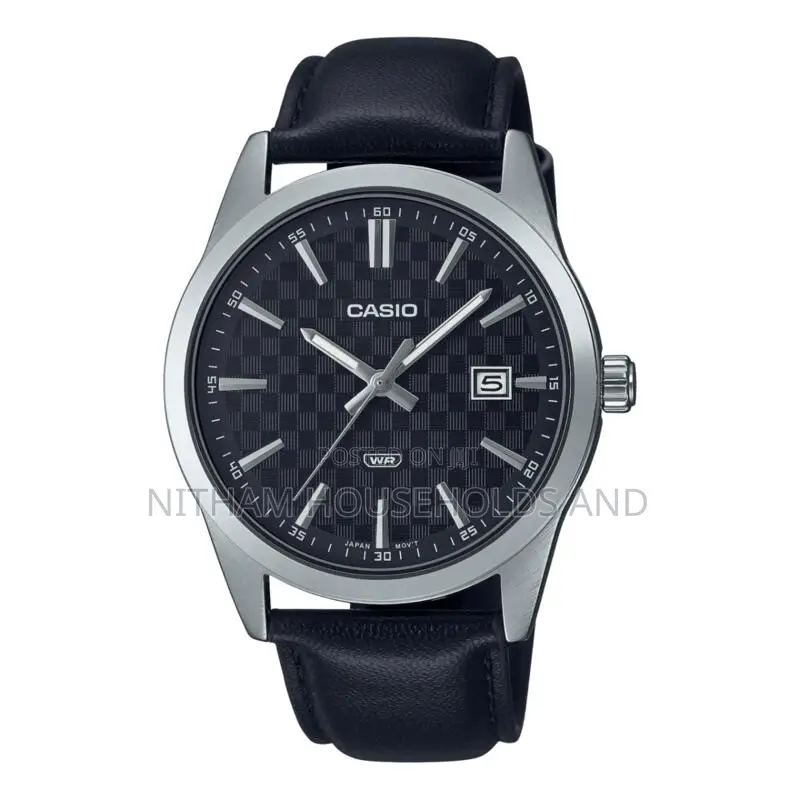 Casio MTP-Vd03l-1a Black Dial Watch for Men