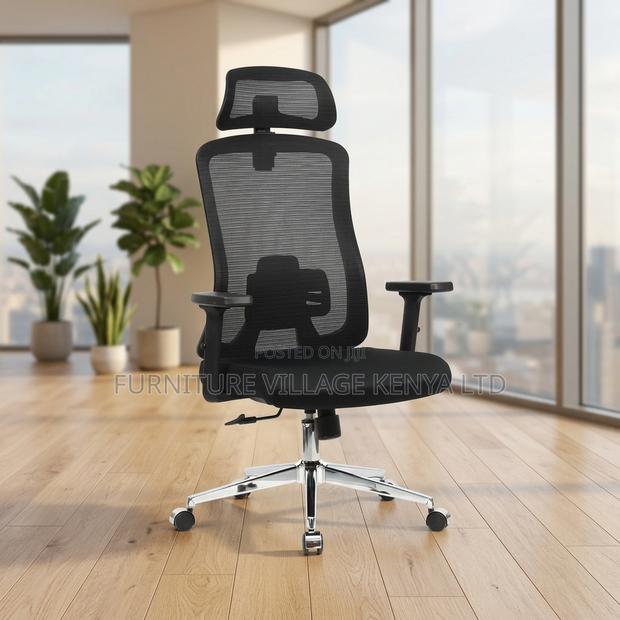 Ergonomic Mesh Study Desk Chair. - thumbnail 2