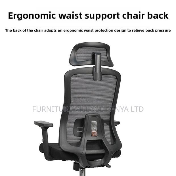 Ergonomic Mesh Study Desk Chair. - thumbnail 3