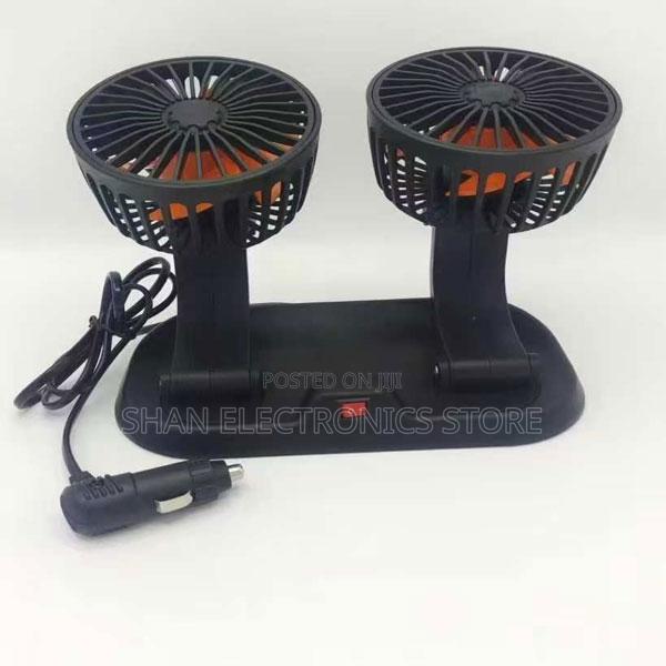 Dual Car Fan X666 360 Degree Rotatable