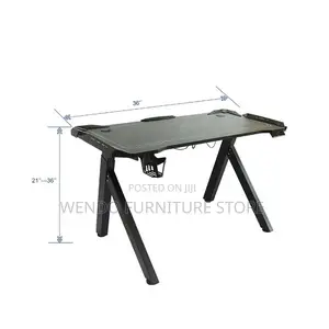 Office Desk Black Electric Gaming Studio Desk