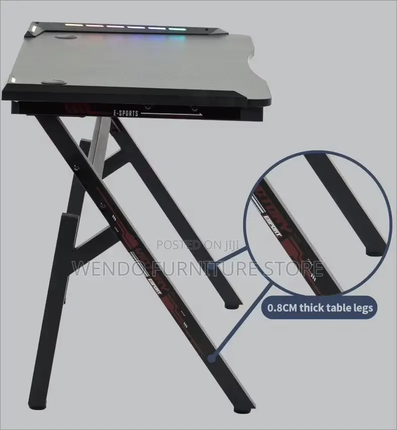 Office Desk Black Electric Gaming Studio Desk