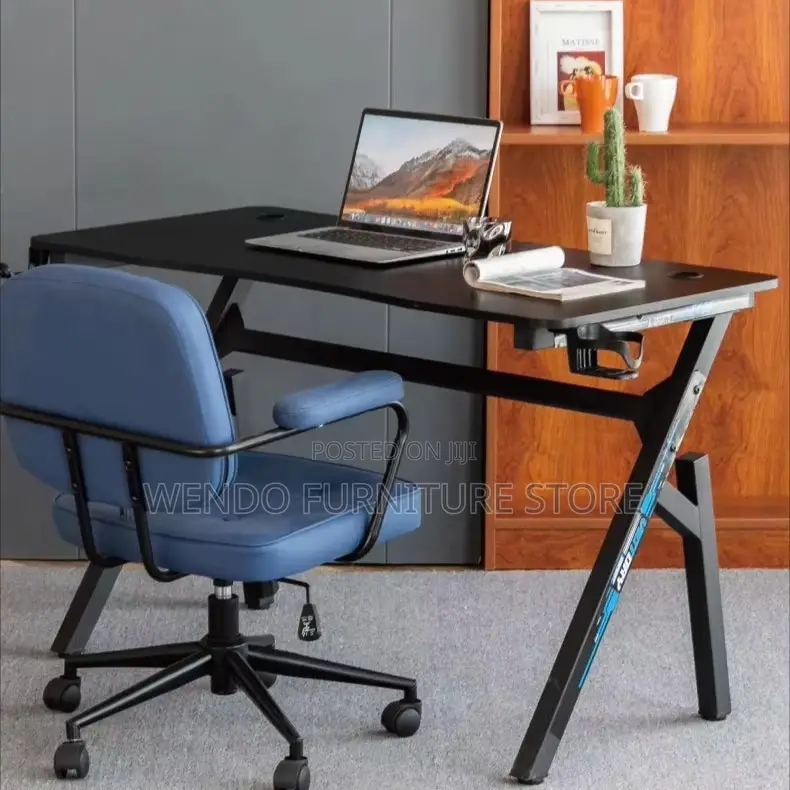 Office Desk Black Electric Gaming Studio Desk