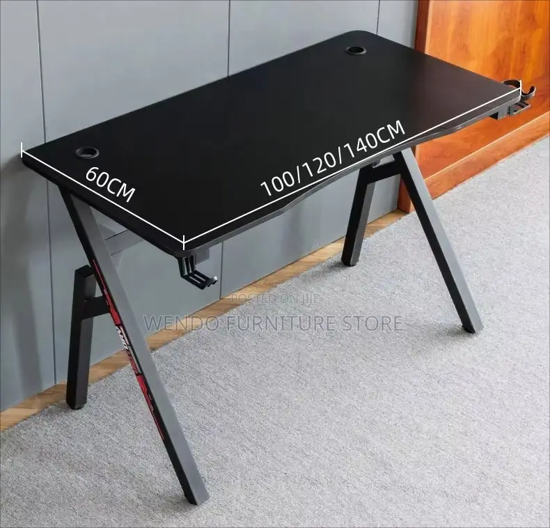 Office Desk Black Electric Gaming Studio Desk