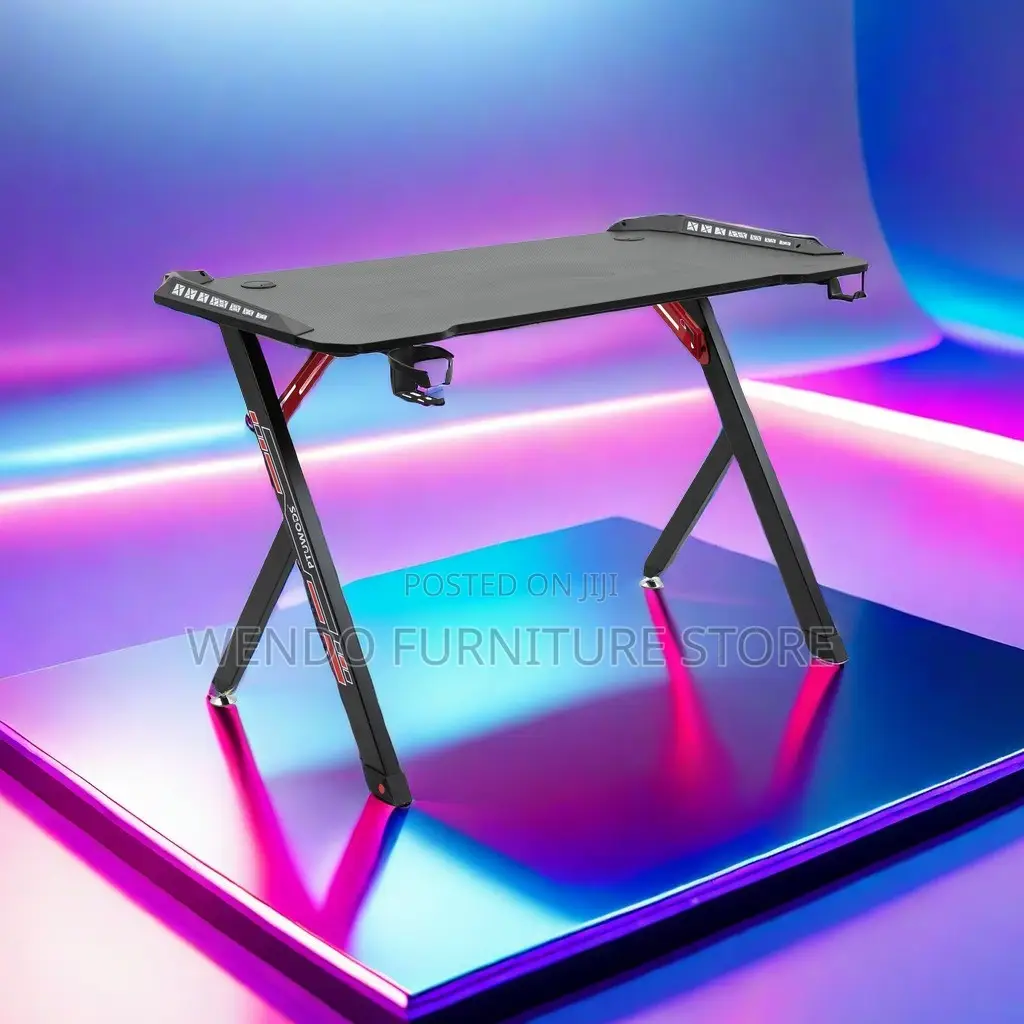 Office Desk Black Electric Gaming Studio Desk