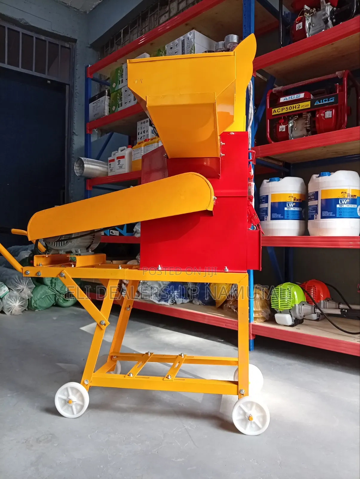 Portable Chaff Cutter for Napier Grass, Hay Maize Stalks