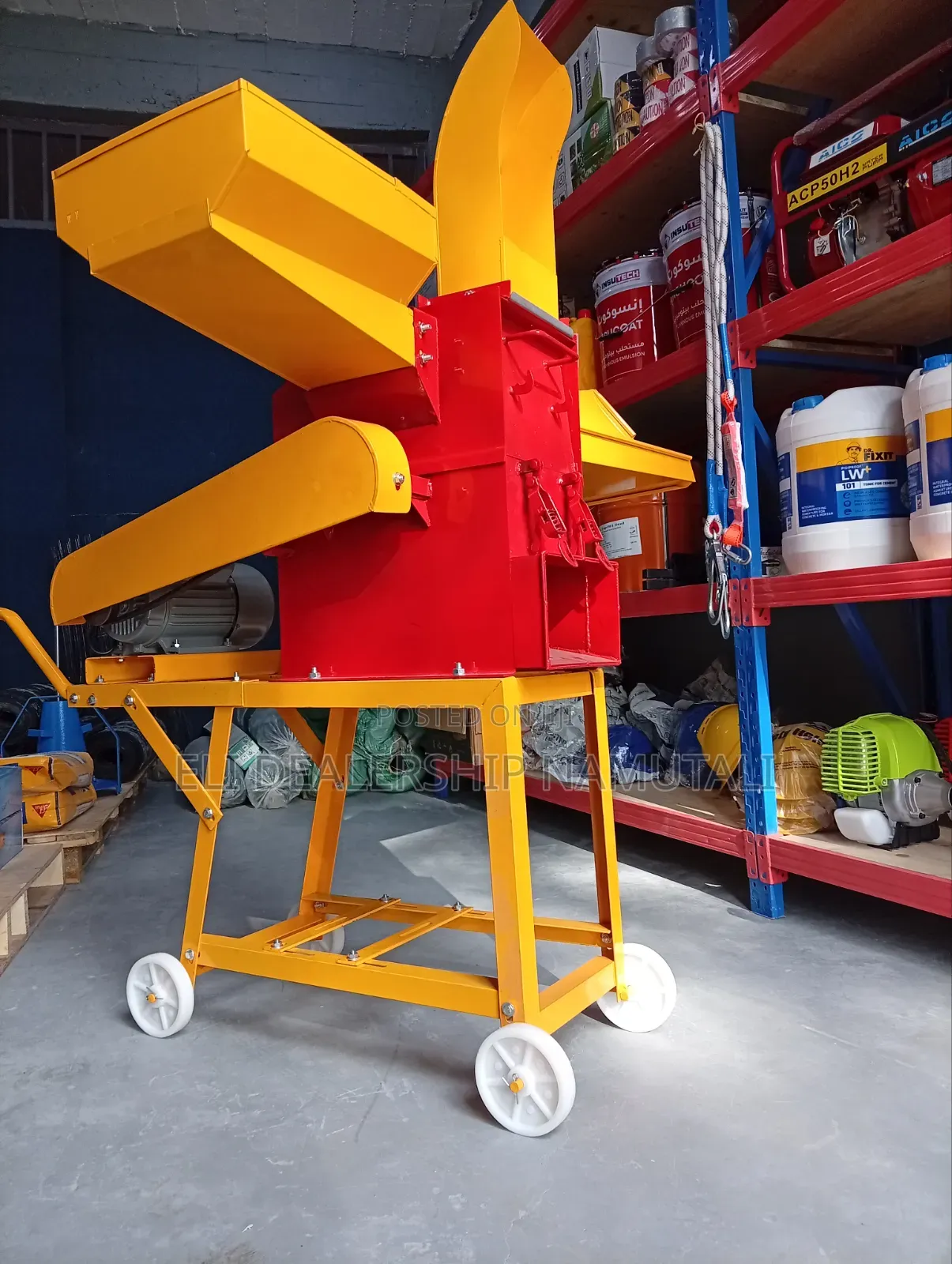 Portable Chaff Cutter for Napier Grass, Hay Maize Stalks