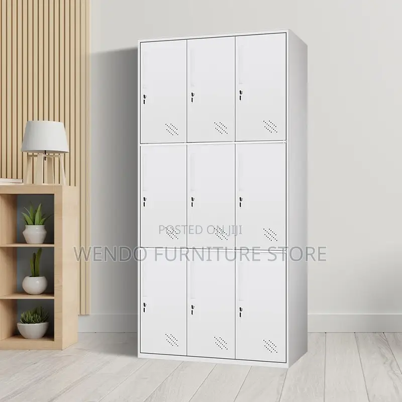 Office Cabinet; 9 Lockers Filing Office Cabinet