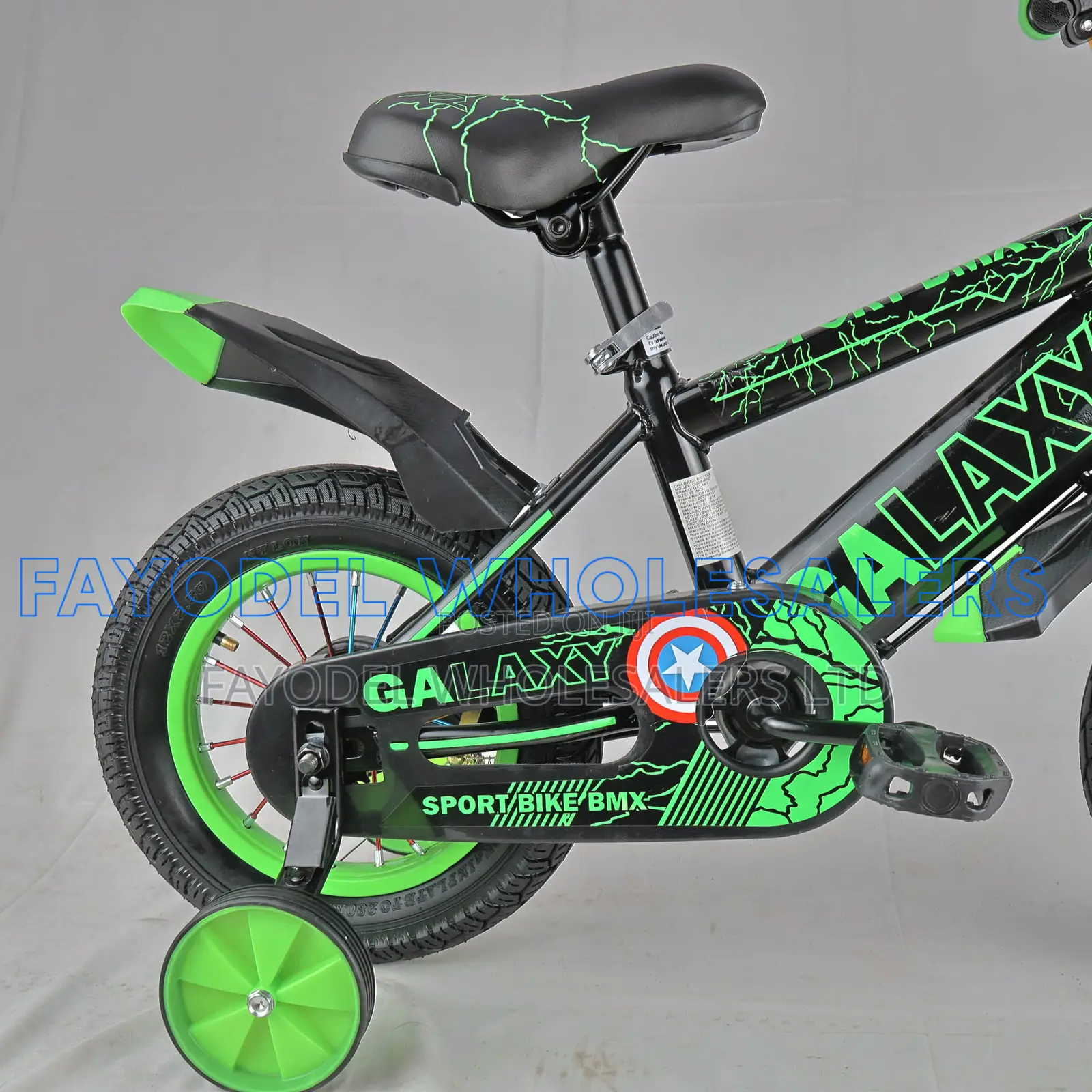 Galaxy Bicycle Size 16 – Brand New Kids Bike With Training Wheels