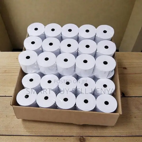 Commercial Grade 50 Pieces 80mm by 80mm by 13mm Thermal Paper Rolls