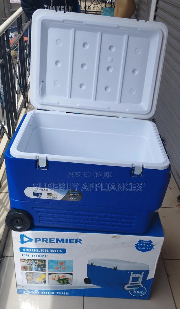 Premier 100l Insulated Cooler Box for Outdoor Use