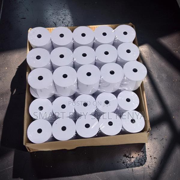 Precision Cut 50 Pieces 80mm by 80mm by 13mm Thermal Paper Rolls