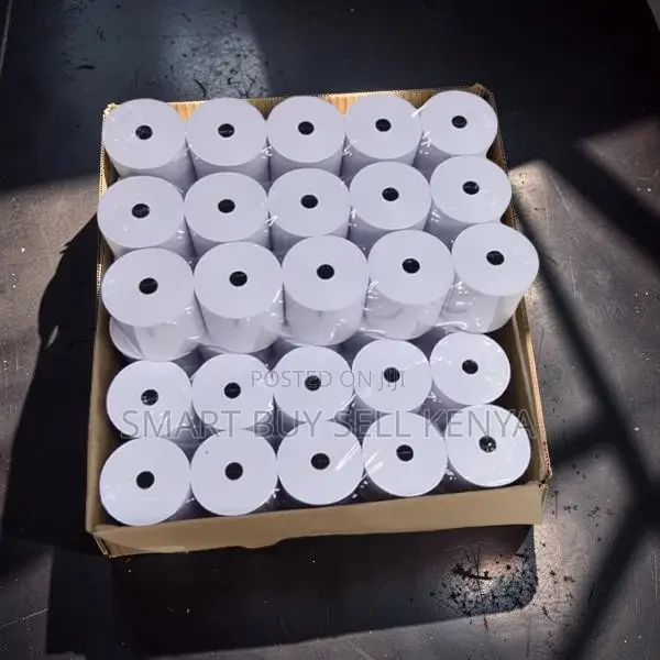 Precision Cut 50 Pieces 80mm by 80mm by 13mm Thermal Paper Rolls