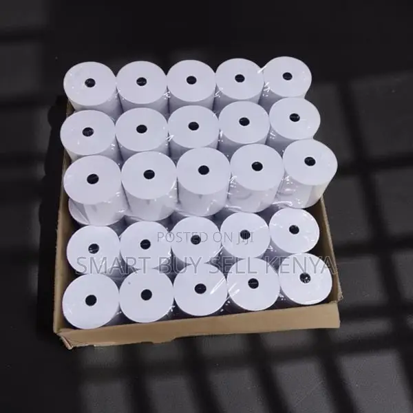 Jam Resistant 50 Pieces 80mm by 80mm by 13mm Thermal Paper Rolls