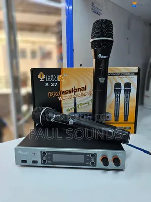 BNK X37 Professional Dual-Channel Uhf Wireless Handheld Microphone