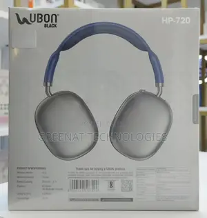 Ubon Black Hp-720 Headphones Beast Series Big Daddy Bass