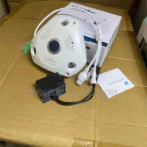 Upgraded Indoor Surveillance Fisheye Security Cam With V380 App Smart