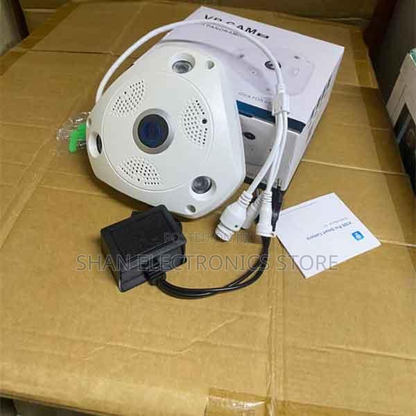 Upgraded Indoor Surveillance Fisheye Security Cam With V380 App Smart