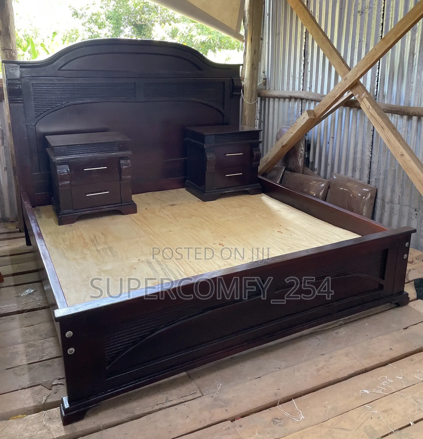 Classic Cypress Wooden Bed