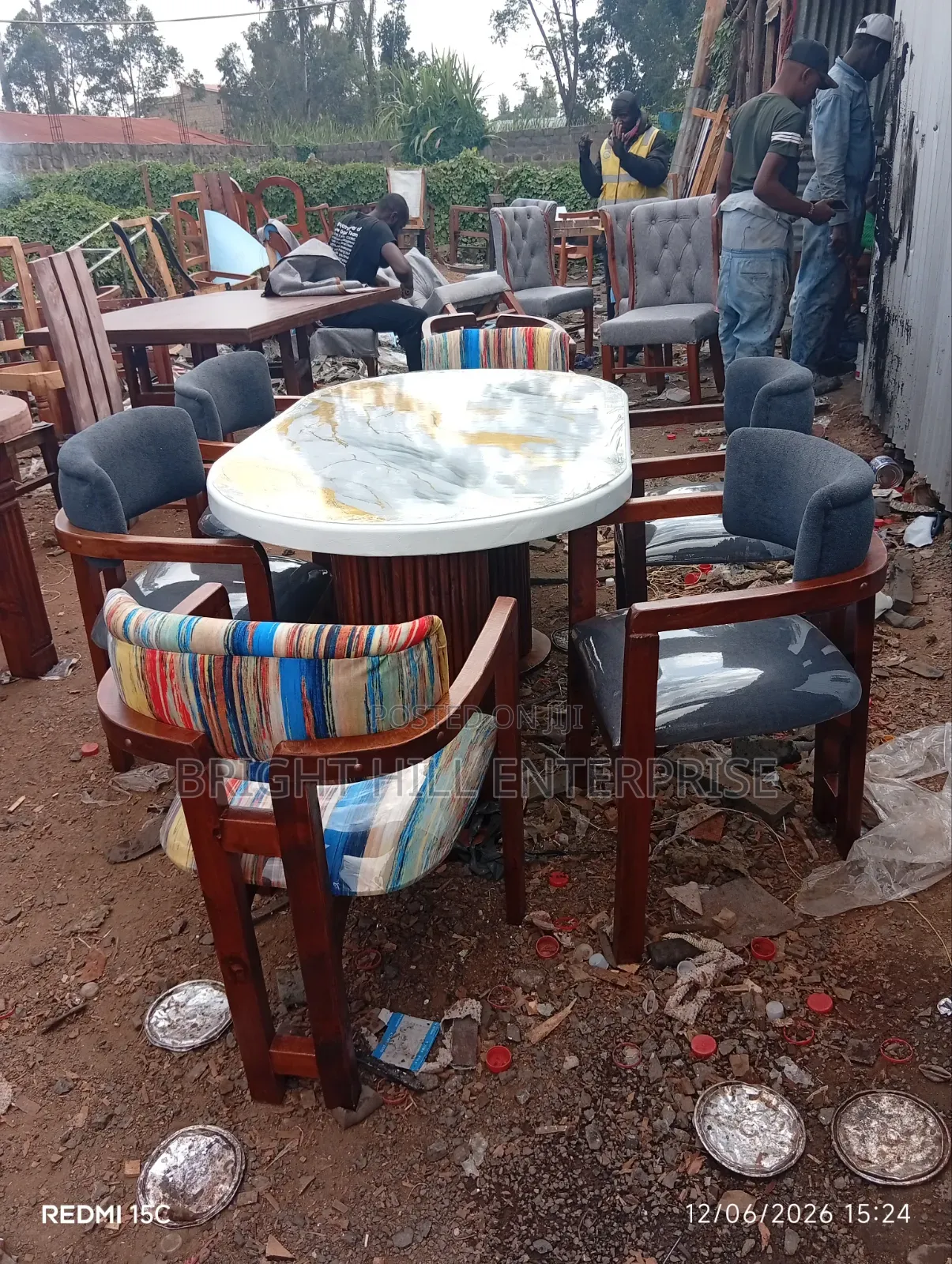 Beautiful Multicoloured 6 Seater Dining