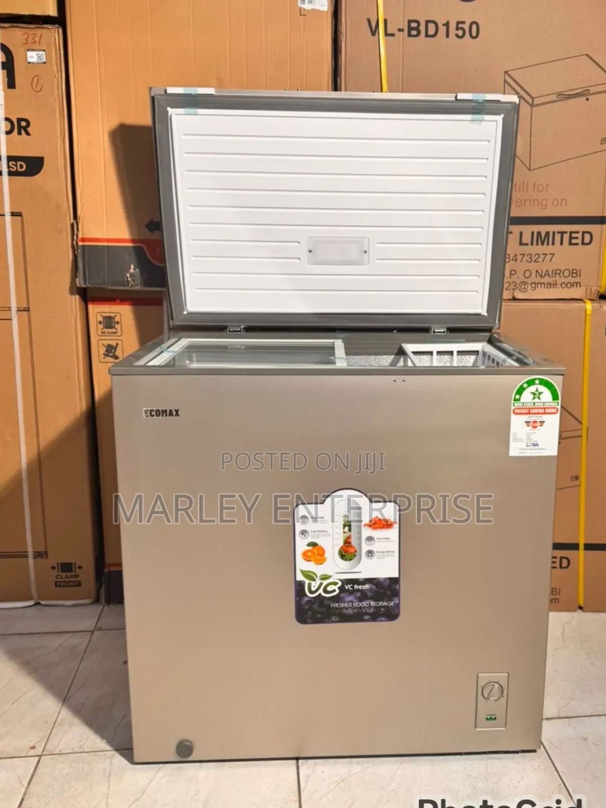 Exomax 219l Chest Freezer, 3 Star Freezer