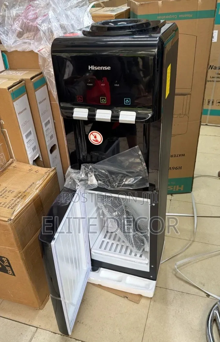 Hisense Black 3taps Hot,Normal and Cold Dispenser With Compressor