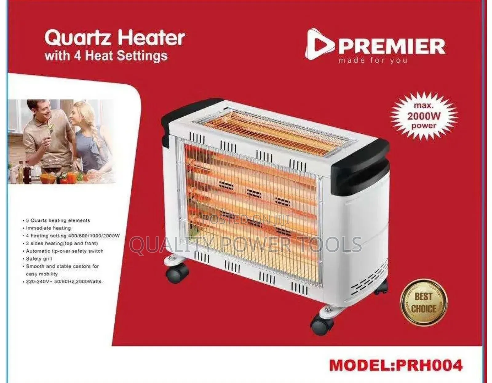 Premier Quality Halogen Portable Electric Room Heater/Space Warmer