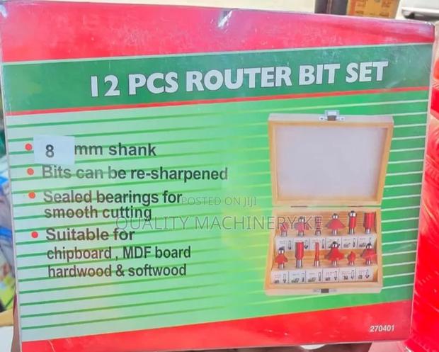 Smooth Cutting 12pcs Wood Router Bits