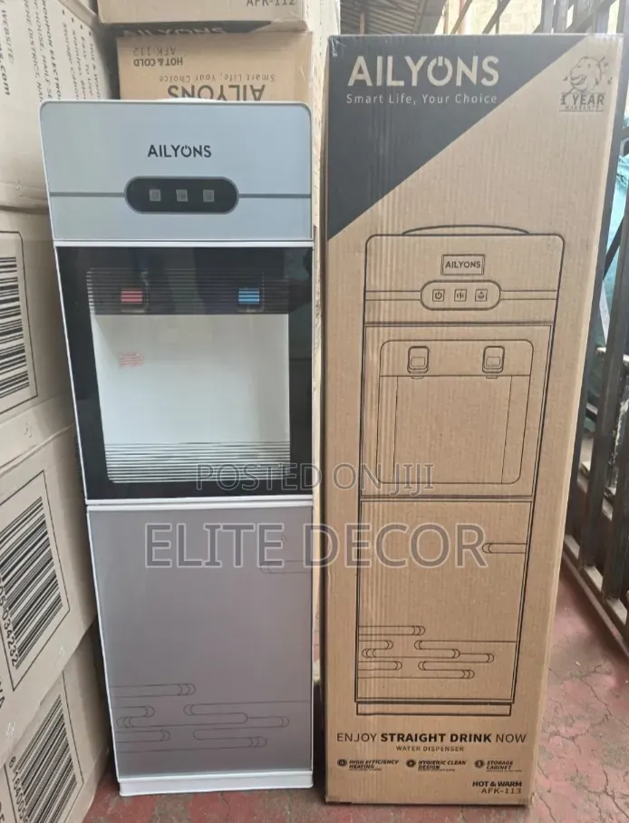 Ailyons 2 Taps Water Dispenser ( Hot and Cold) Top Loader
