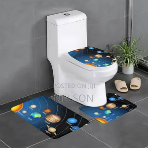 3 in 1 3 PCS Toilet Mat Non Slip
