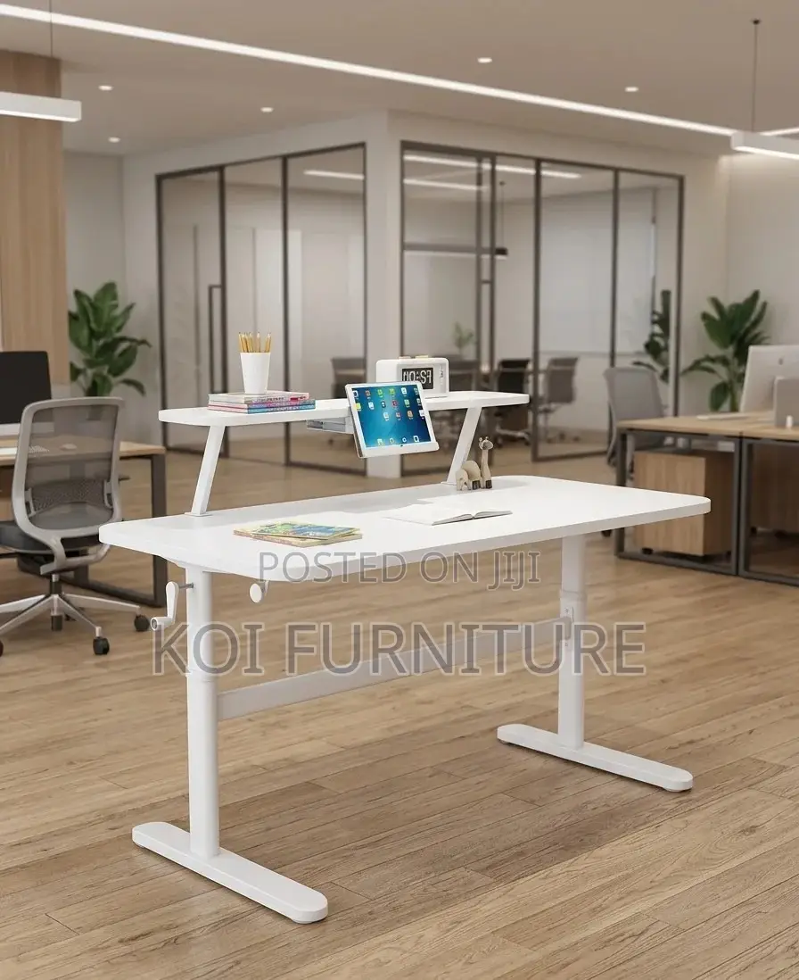 Office Desk; Home Office Working Manual Adjustable Desk
