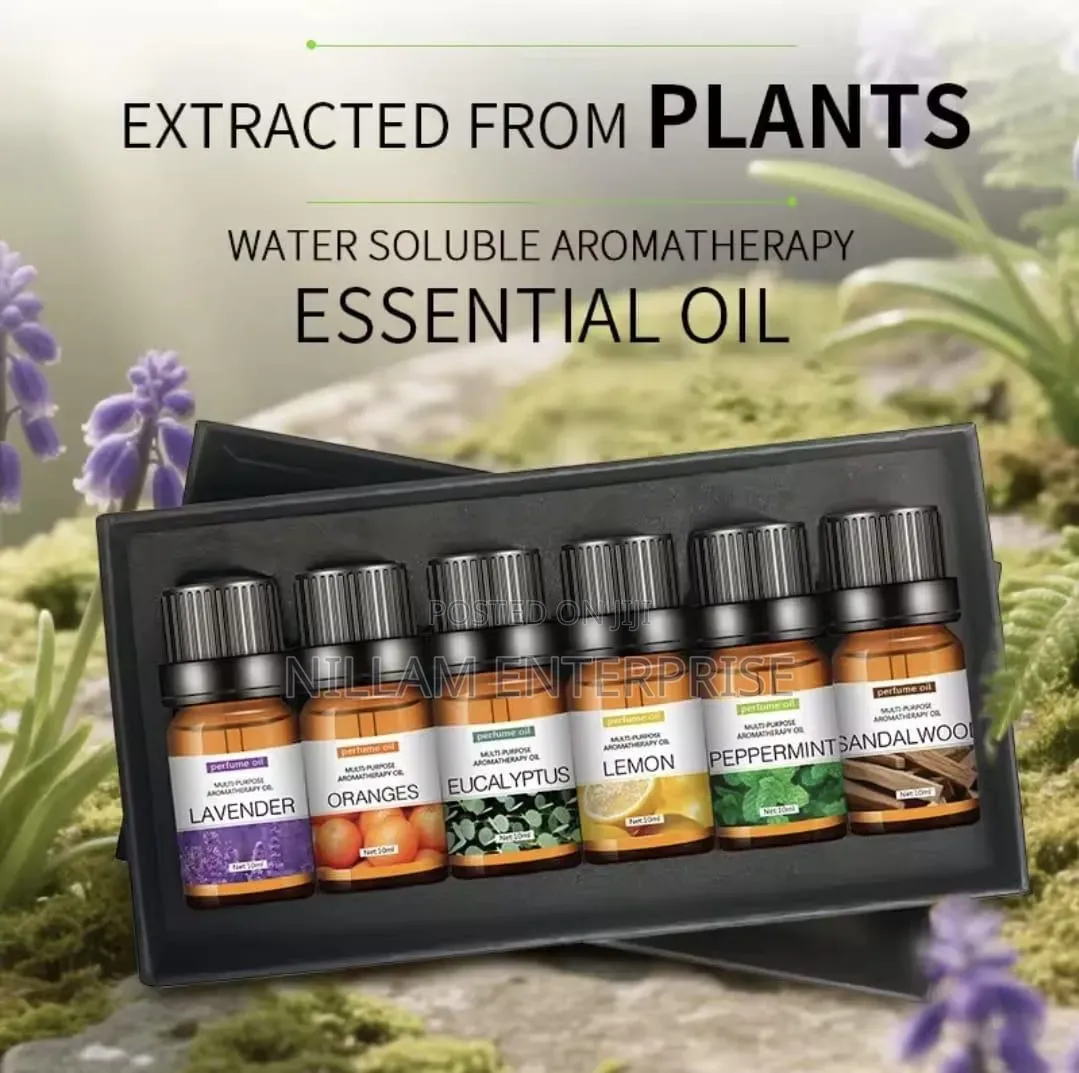 6 Pc Set 100% Pure Natural Aromatherapy Essential Oils