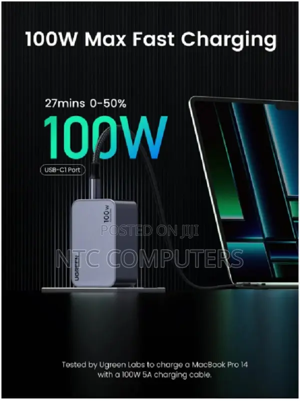 Ugreen 100w 3c1a Gan Fast Charger – X565