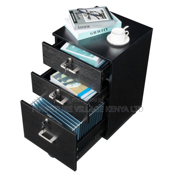 Pedestal 3-Drawer Wooden Cabinet. - thumbnail 2