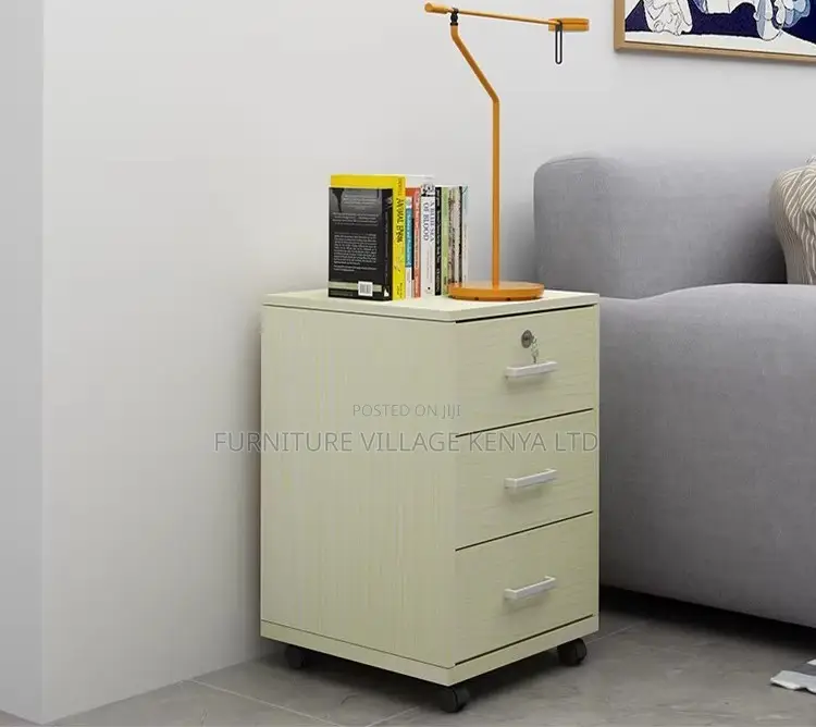 Pedestal 3-Drawer Wooden Cabinet.