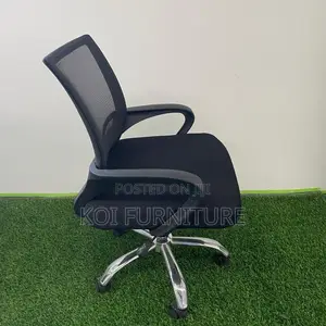 Office Chairs; Clerical Black Mesh Home Office Set Up Chairs
