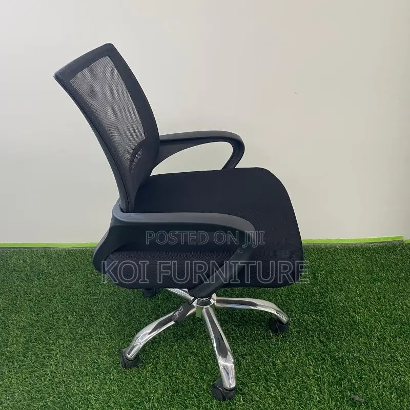 Office Chairs; Clerical Black Mesh Home Office Set Up Chairs