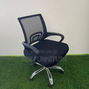 Office Chairs; Clerical Black Mesh Home Office Set Up Chairs