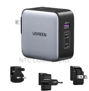 Ugreen Gan 65w Fast Charger (3-Port)-Cd296