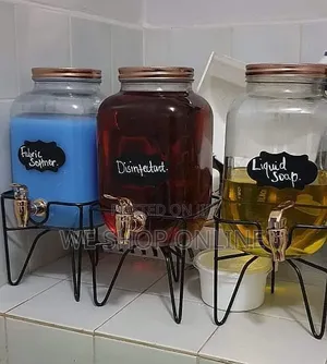 8ltrs Glass Juice Dispenser With Half Stand