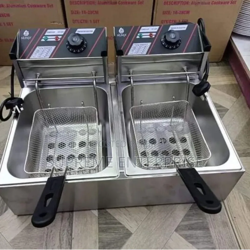 Electric Double Deep Fryer Electromate