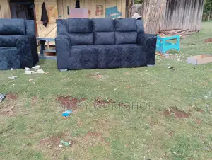 Black Modern 3 Seater Sofa