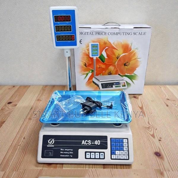 Stainless Tray Acs 40 Upto 40kgs Weight Price Digital Weighing Scale