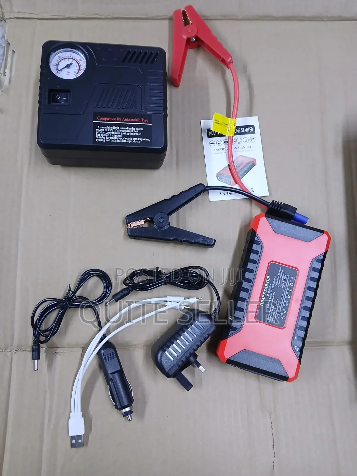Portable Car Battery Jump Starter Kit 12v