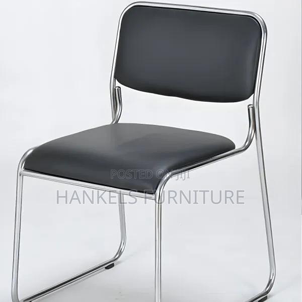 Chrome Office Guest Chair – Modern Chair for Office Guests