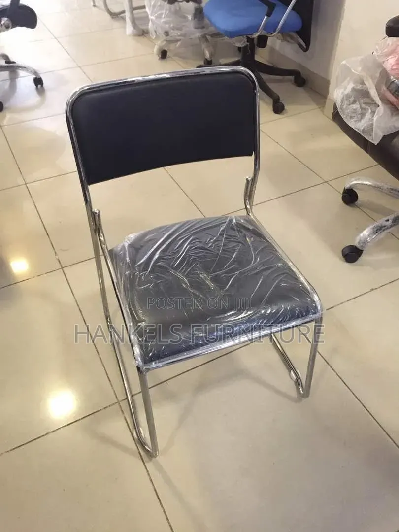 Chrome Office Guest Chair – Durable Office Visitor Chair